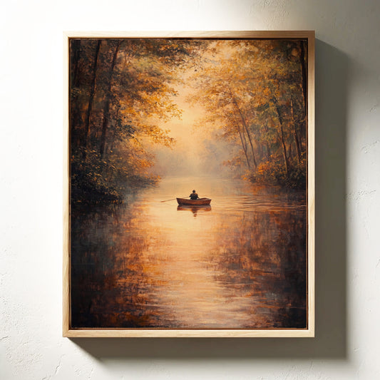 Rowing Through Autumn's Embrace