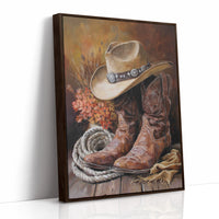 Weathered Boots Tell Ranch Stories