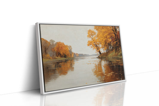 Golden Reflections on Still Waters