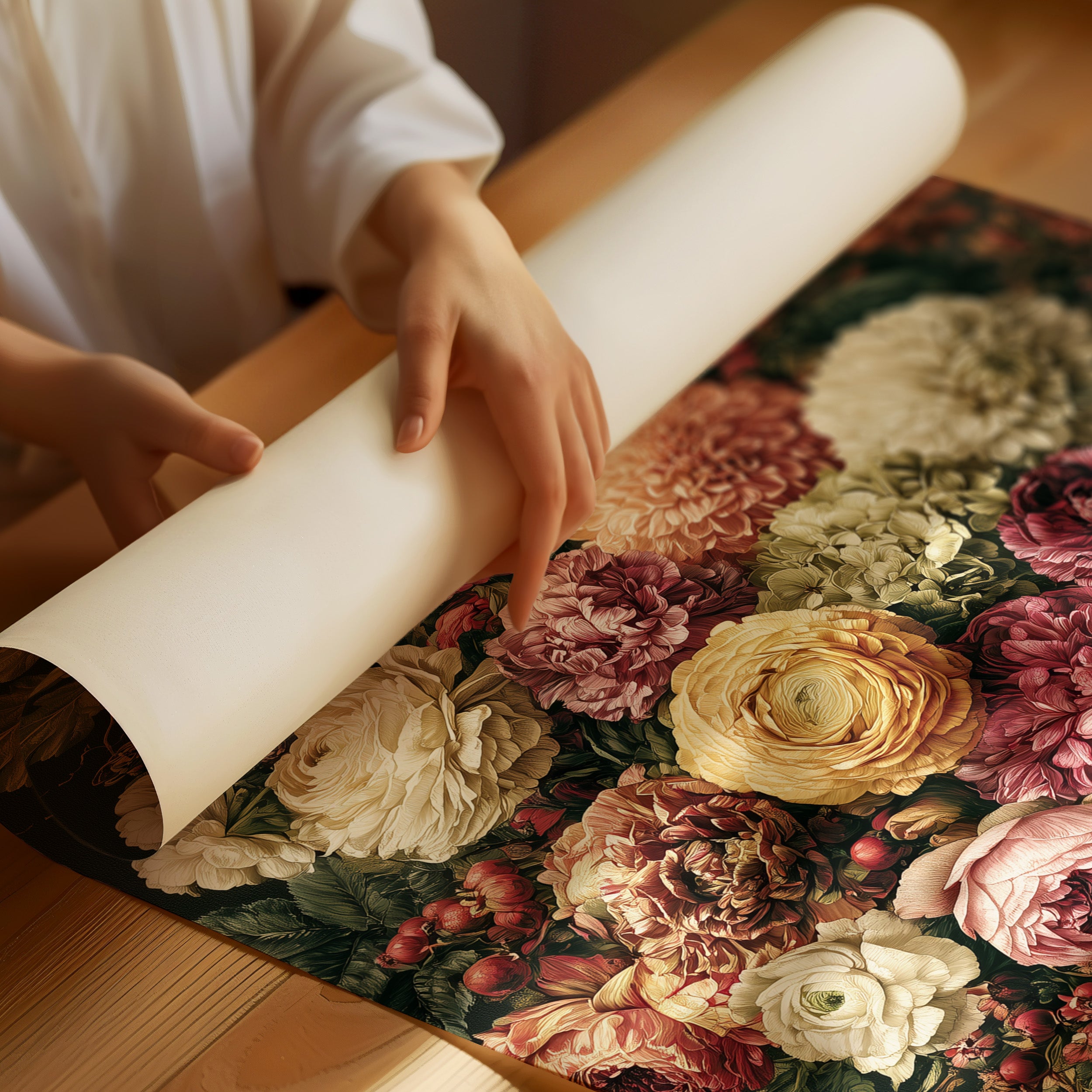 Dramatic Bloom: A Dark Ground Flemish Still Life