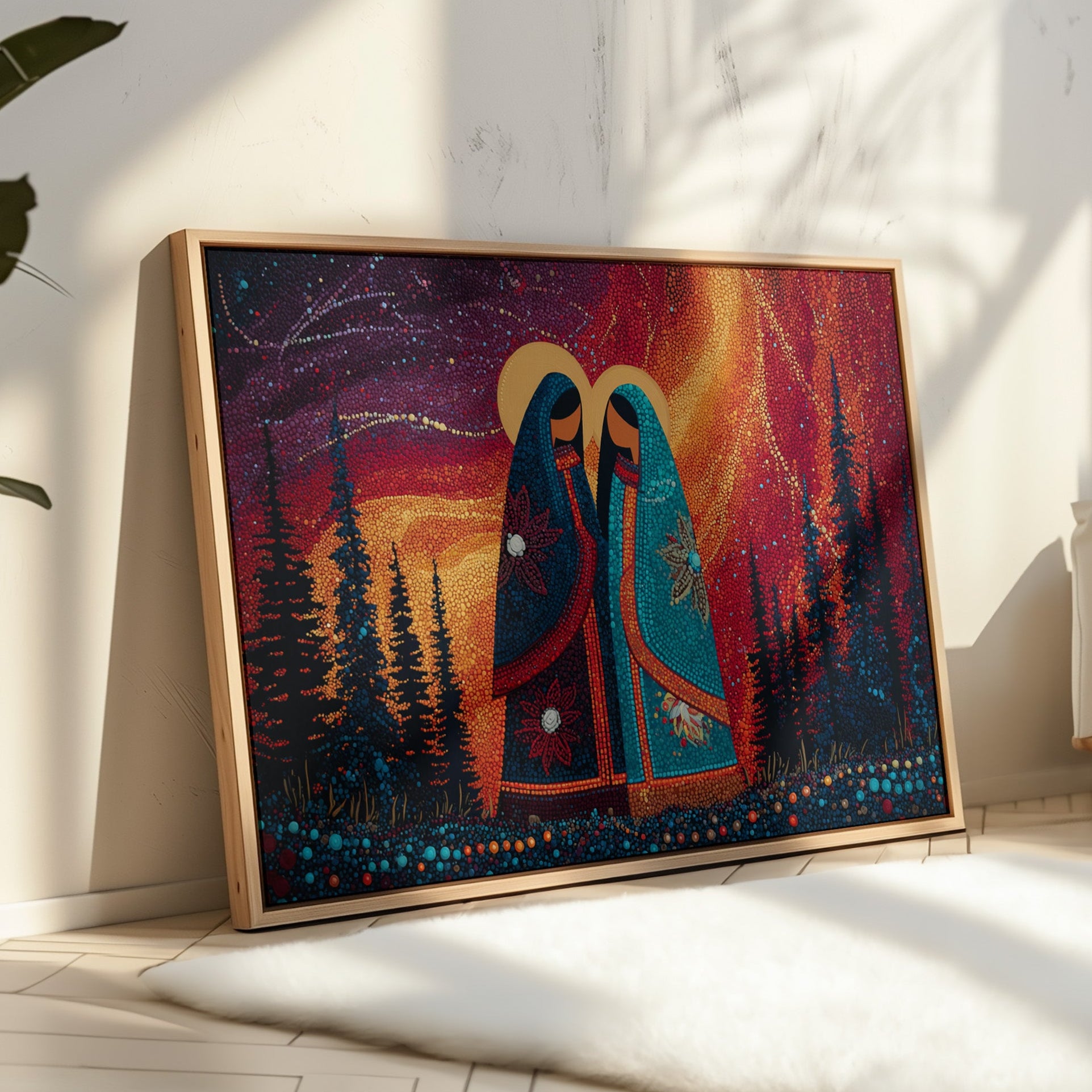 Sacred Dance Among Northern Lights