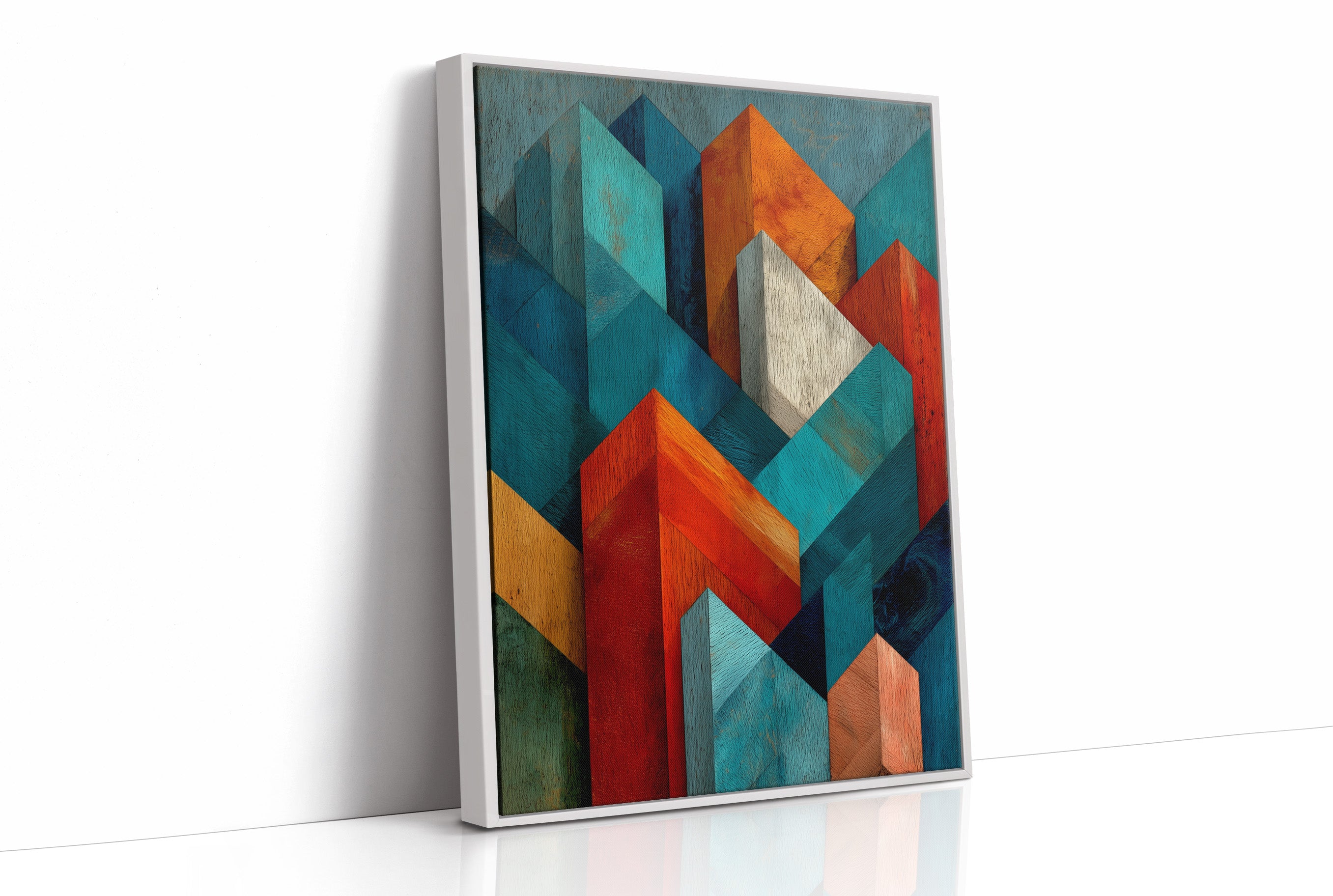 Faceted Peaks in Woodgrain