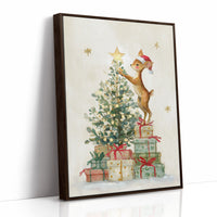 Fawn Reaches For Holiday Stars