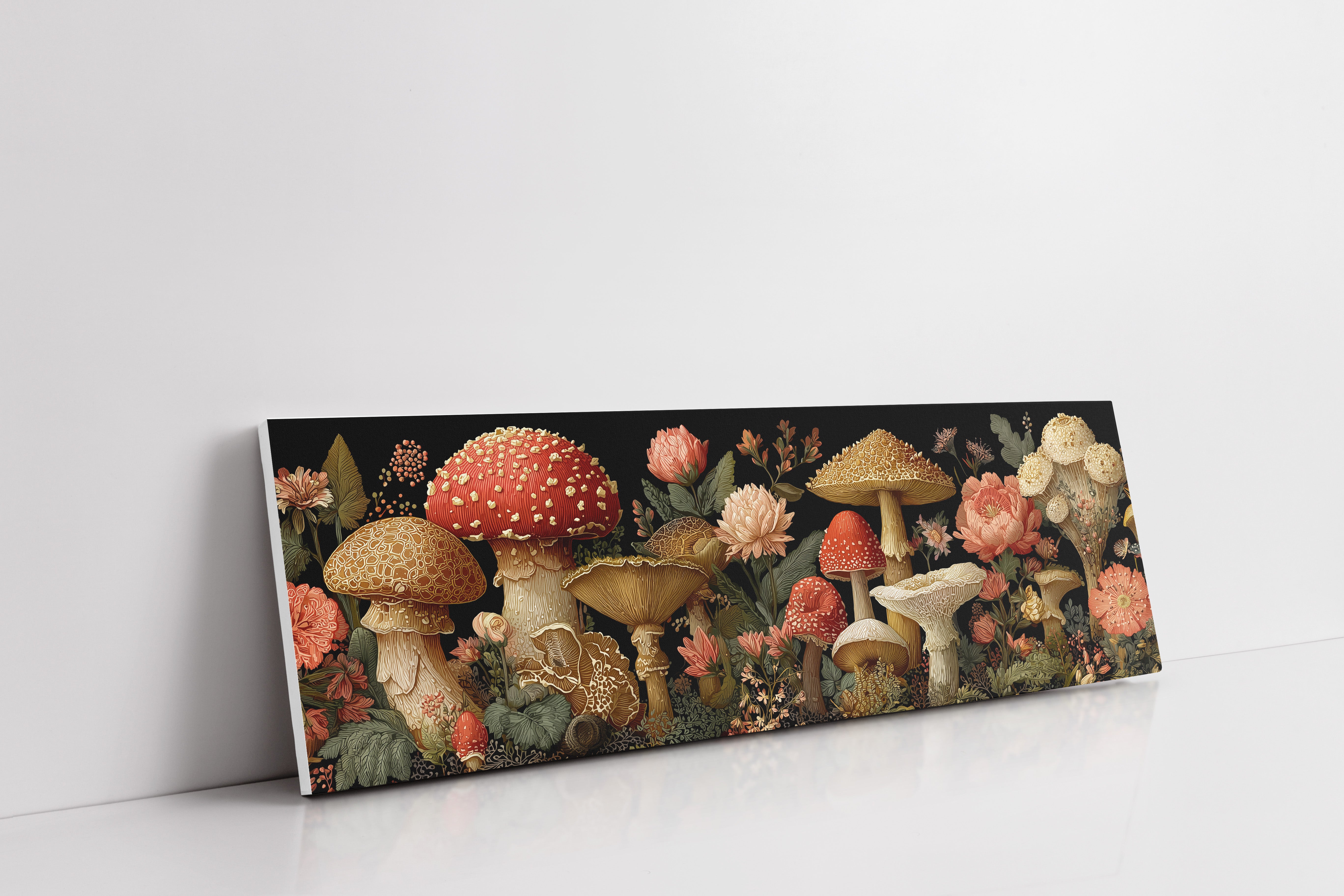 Midnight Garden Of Wild Mushrooms