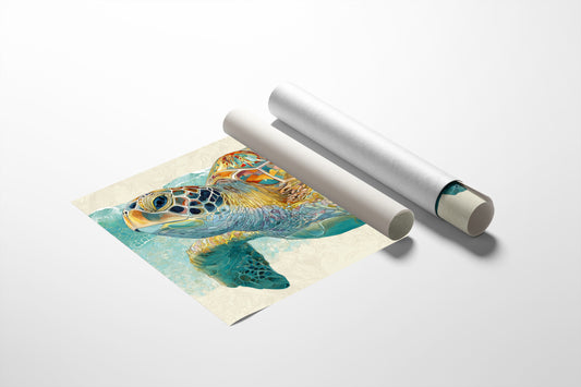 Ancient Voyager In Turquoise Depths