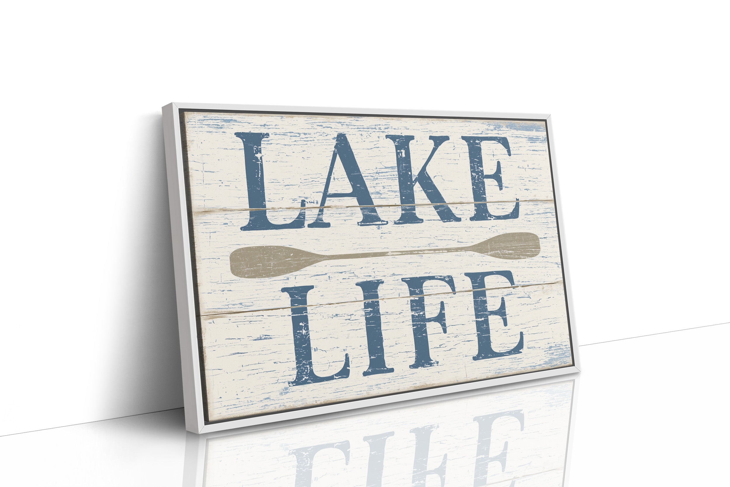 Lake Life, Weathered Sign