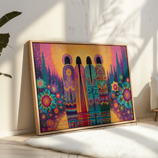 Sacred Garden Sings Through Stained Glass