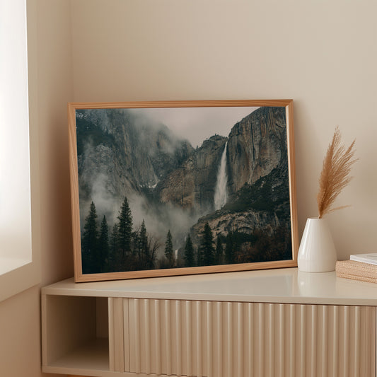 Granite Giants Meet Morning Mist
