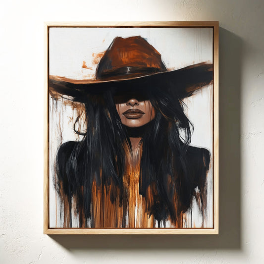 Midnight Dust – Western Cowgirl Wall Art