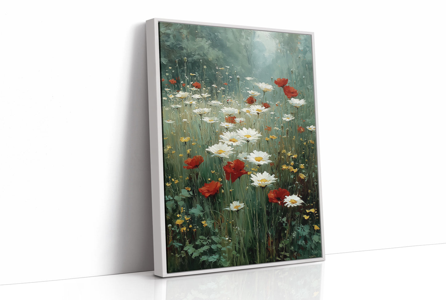 Daisies in the Morning Fog