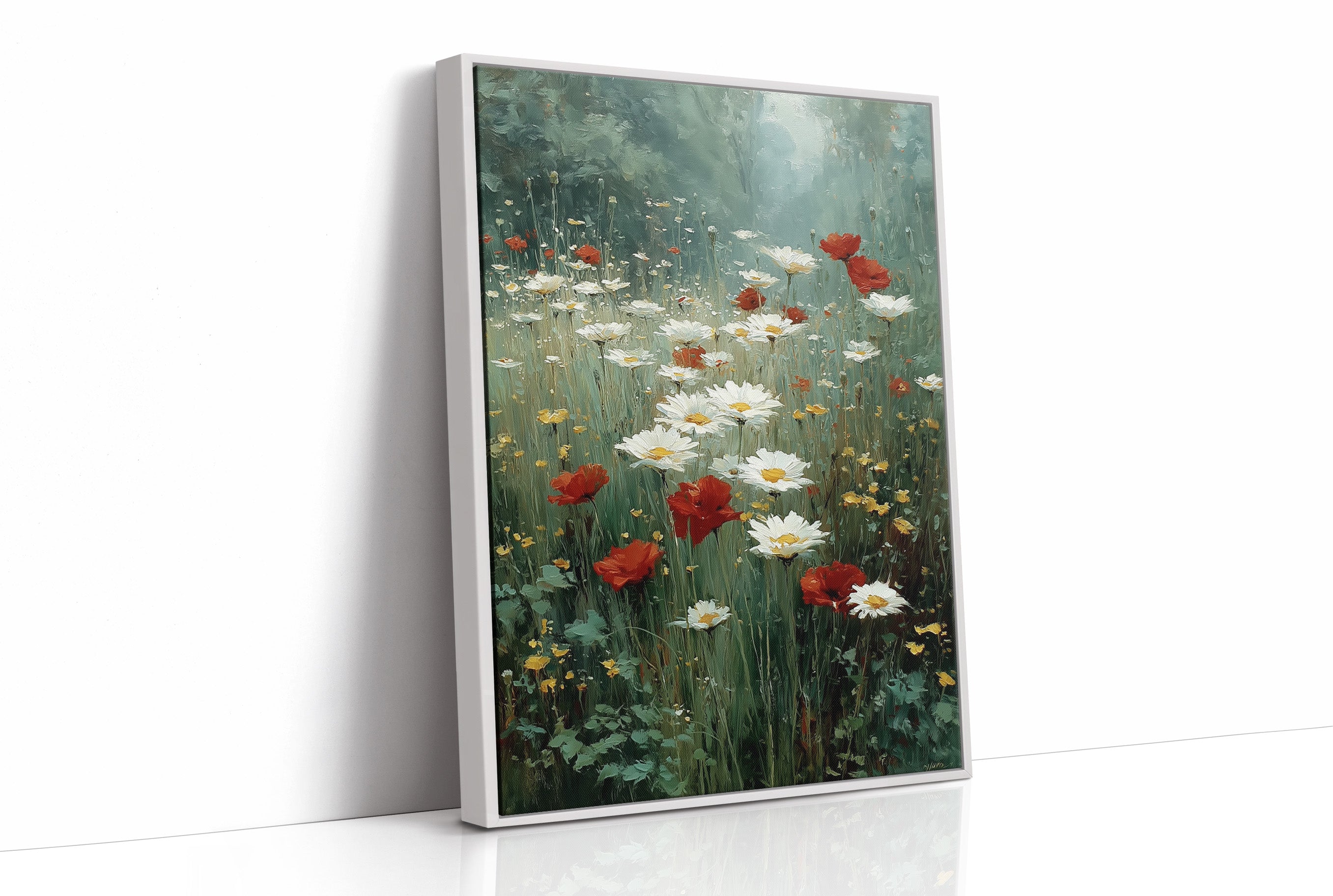 Daisies in the Morning Fog