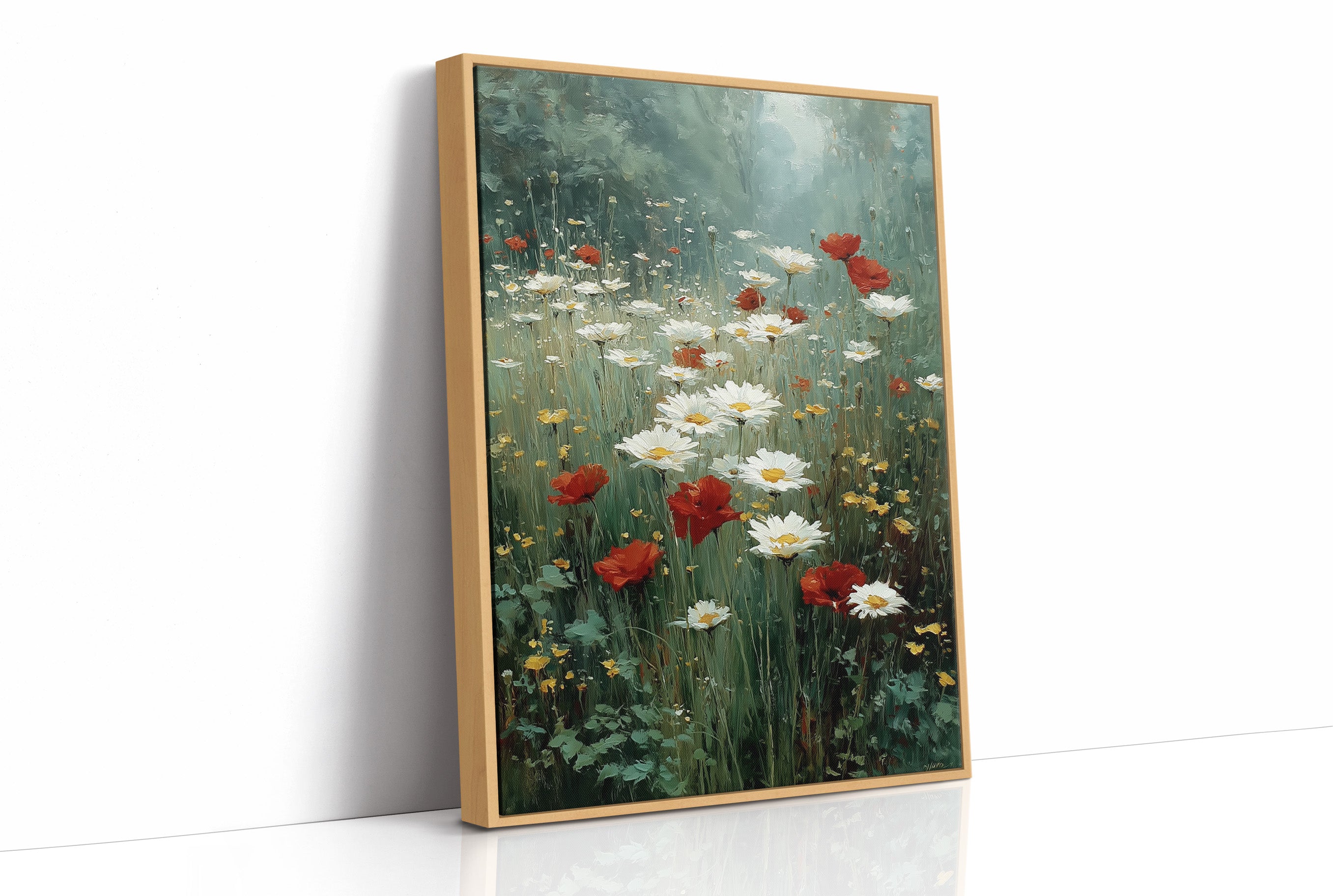 Daisies in the Morning Fog