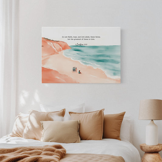 Faith Hope and Love on the Shore