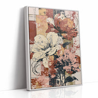 Blooms in Color Block & Splatter