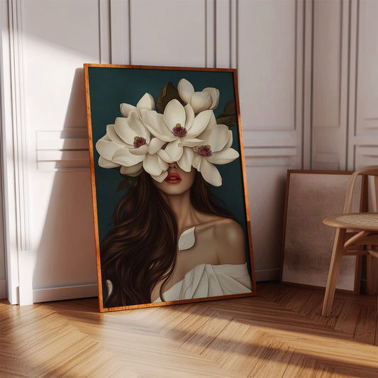 Crowned in Crimson Magnolia
