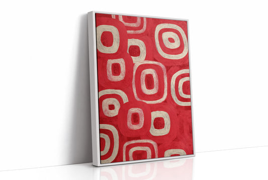 Concentric Rhythm in Red