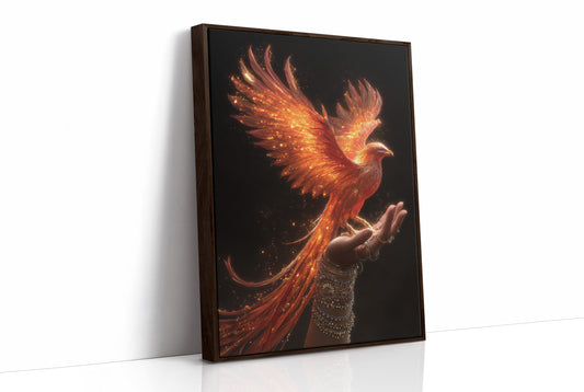 Phoenix Rising From Open Palms