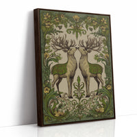 Winter Stags Dance Among Vines