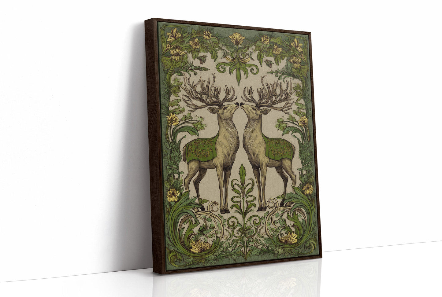 Winter Stags Dance Among Vines