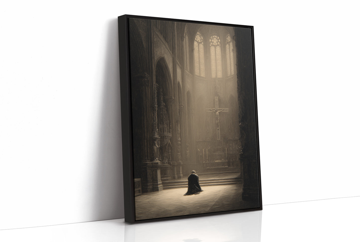 Sacred Solitude In Golden Light