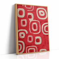 Concentric Rhythm in Red