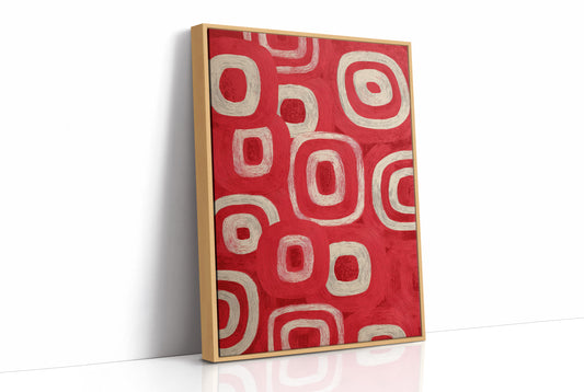Concentric Rhythm in Red