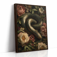 Serpent Among Blooming Peonies