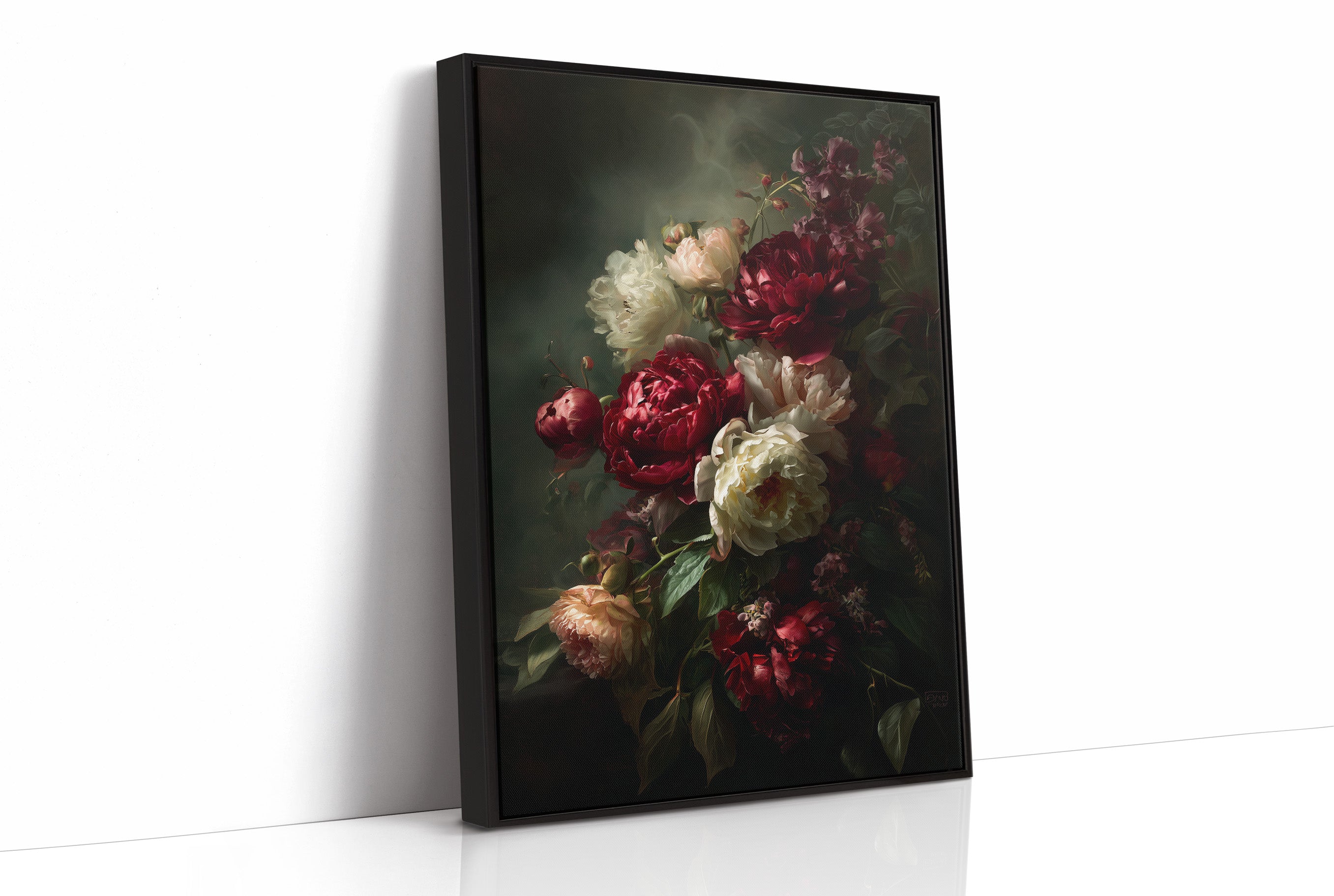 Velvet Blooms Against Midnight Walls