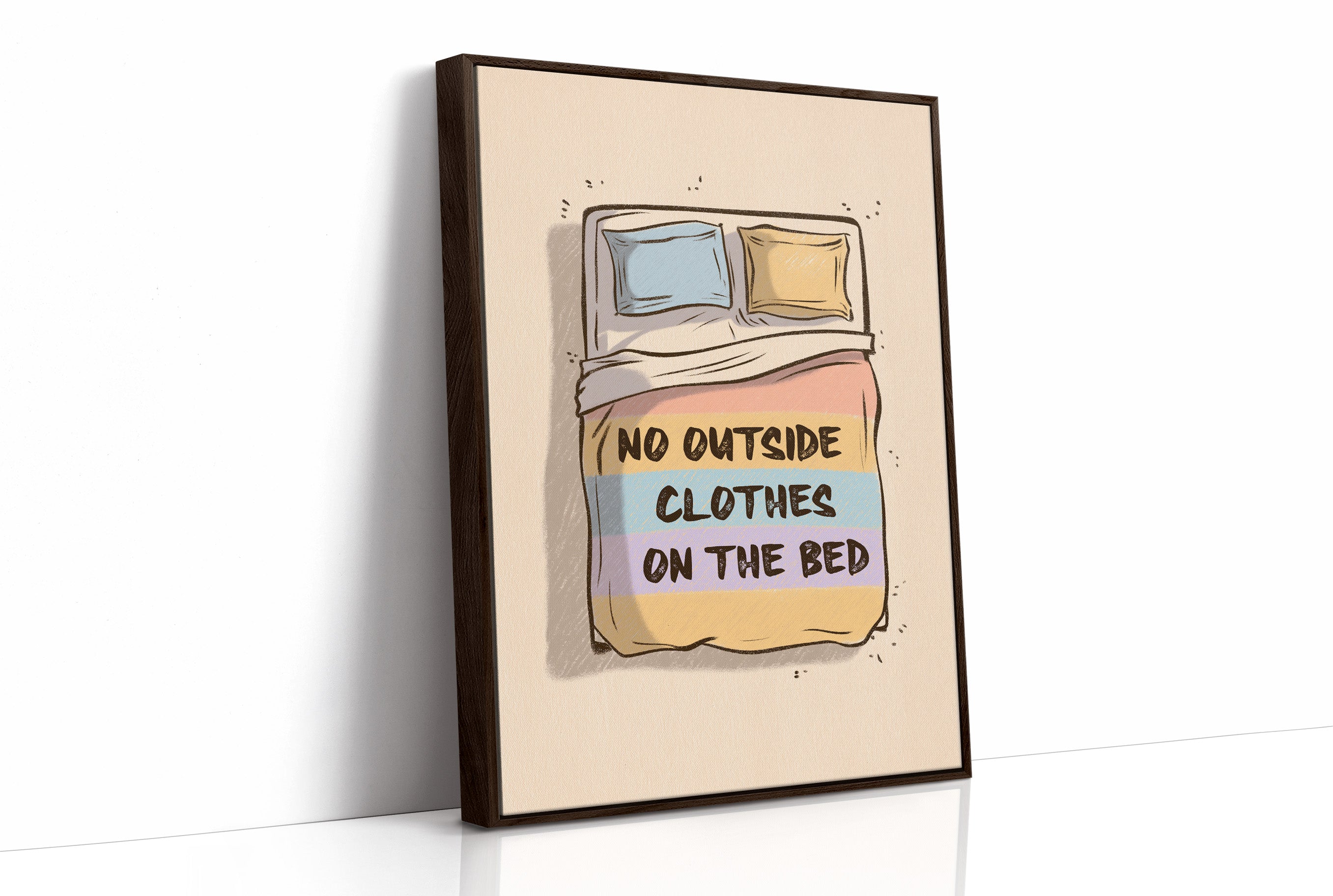 Bedroom Rules in Pastel Stripes