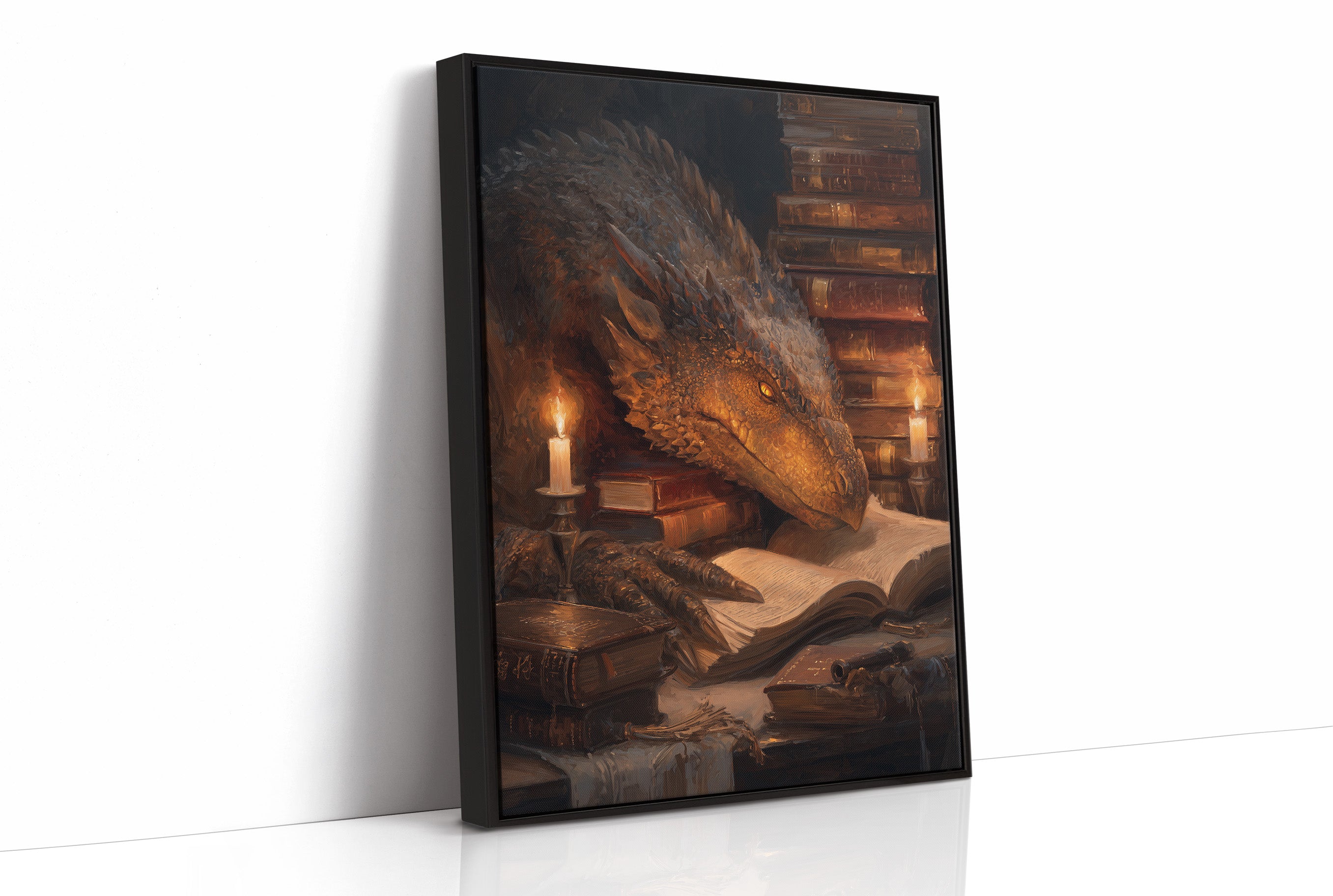 Ancient Scholar With Amber Eyes