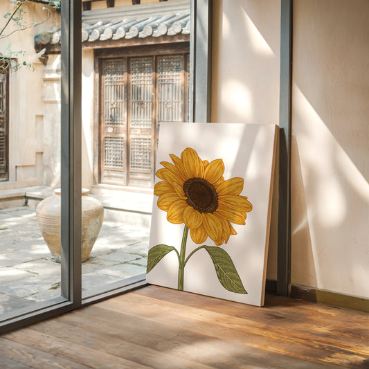 Golden Petals Paint Summer's Portrait
