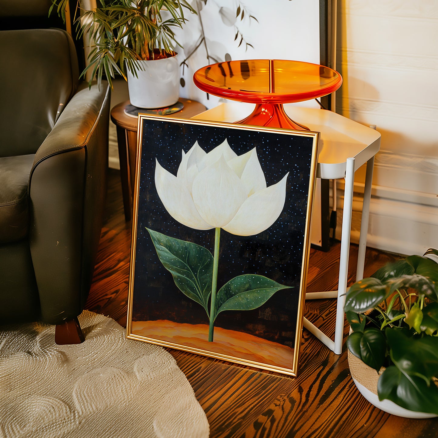 Lotus Rises Through Starlit Earth