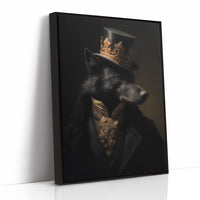 Noble Wolf Wears Midnight Crown