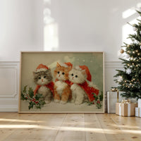 Three Kittens Share Christmas Magic