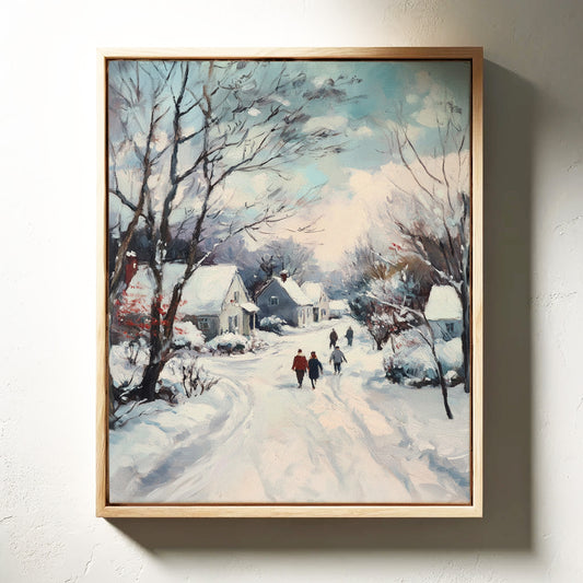 Footsteps Through Winter's Embrace