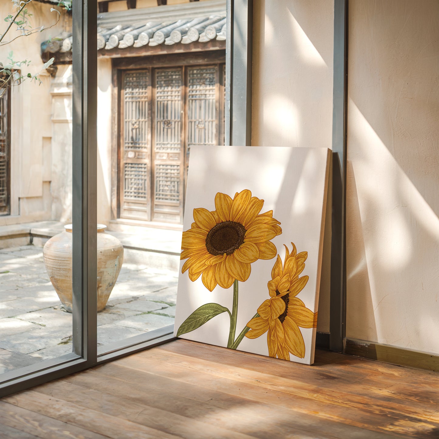 Golden Petals Greet Morning Sun