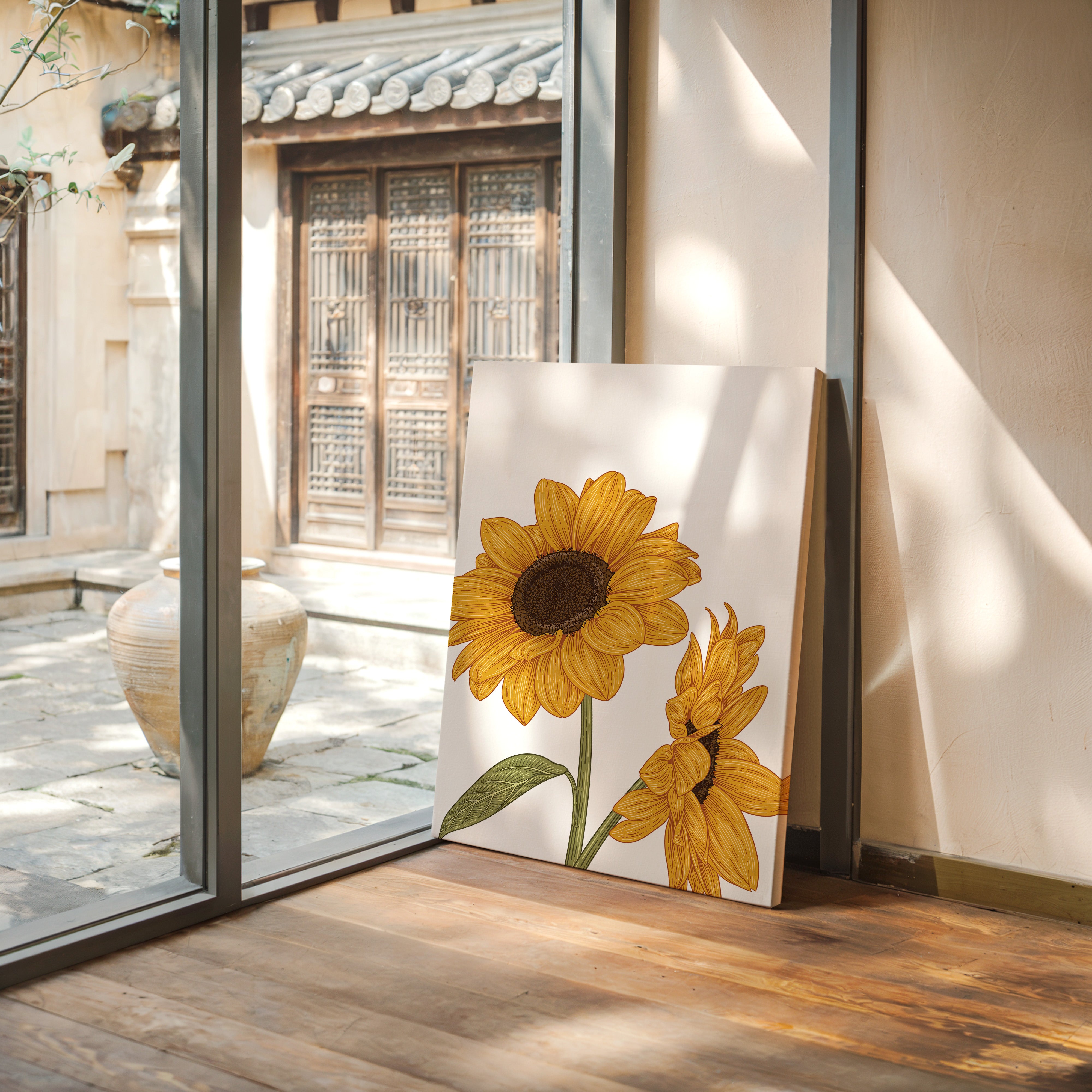 Golden Petals Greet Morning Sun