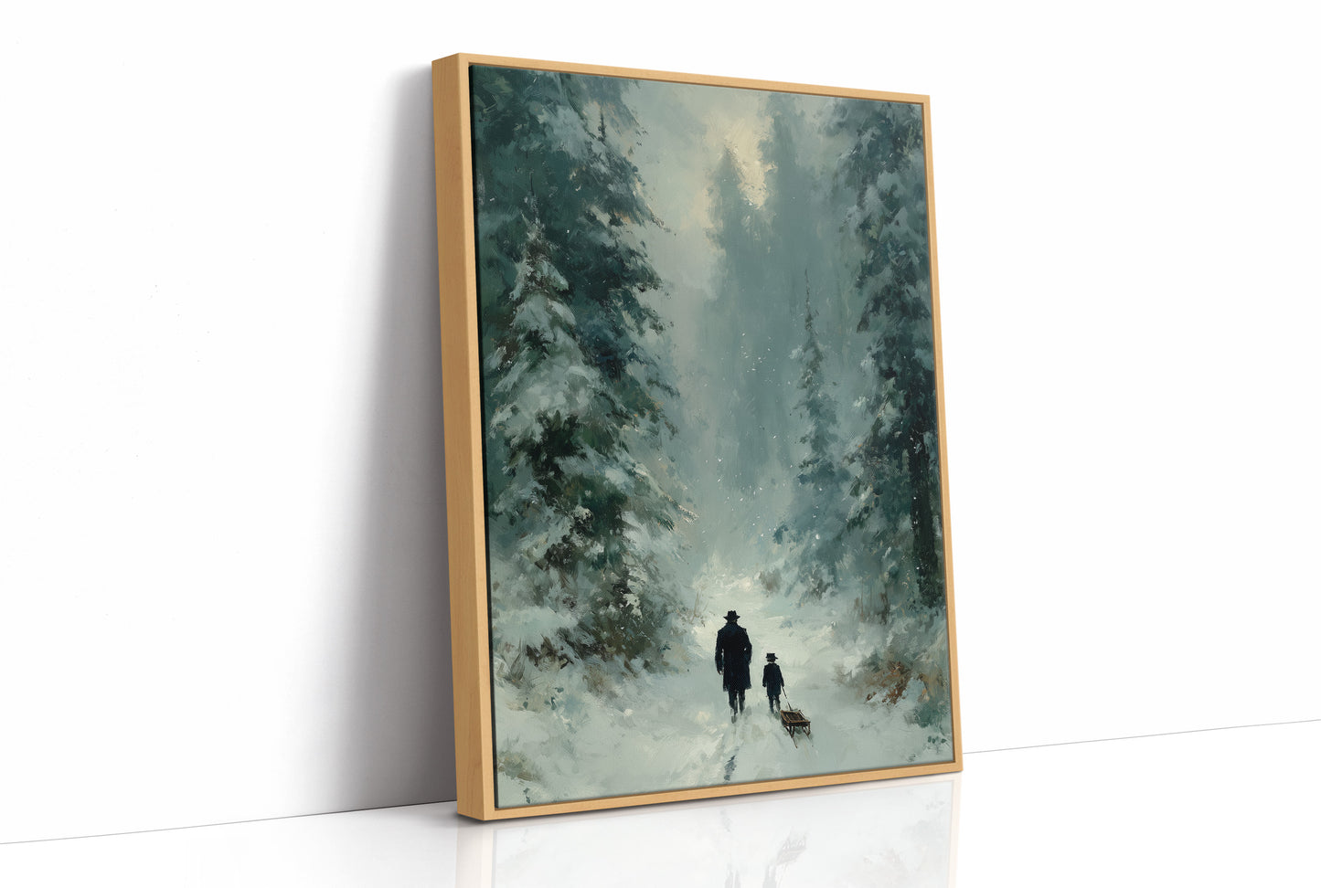 Father, Son, and a Sled