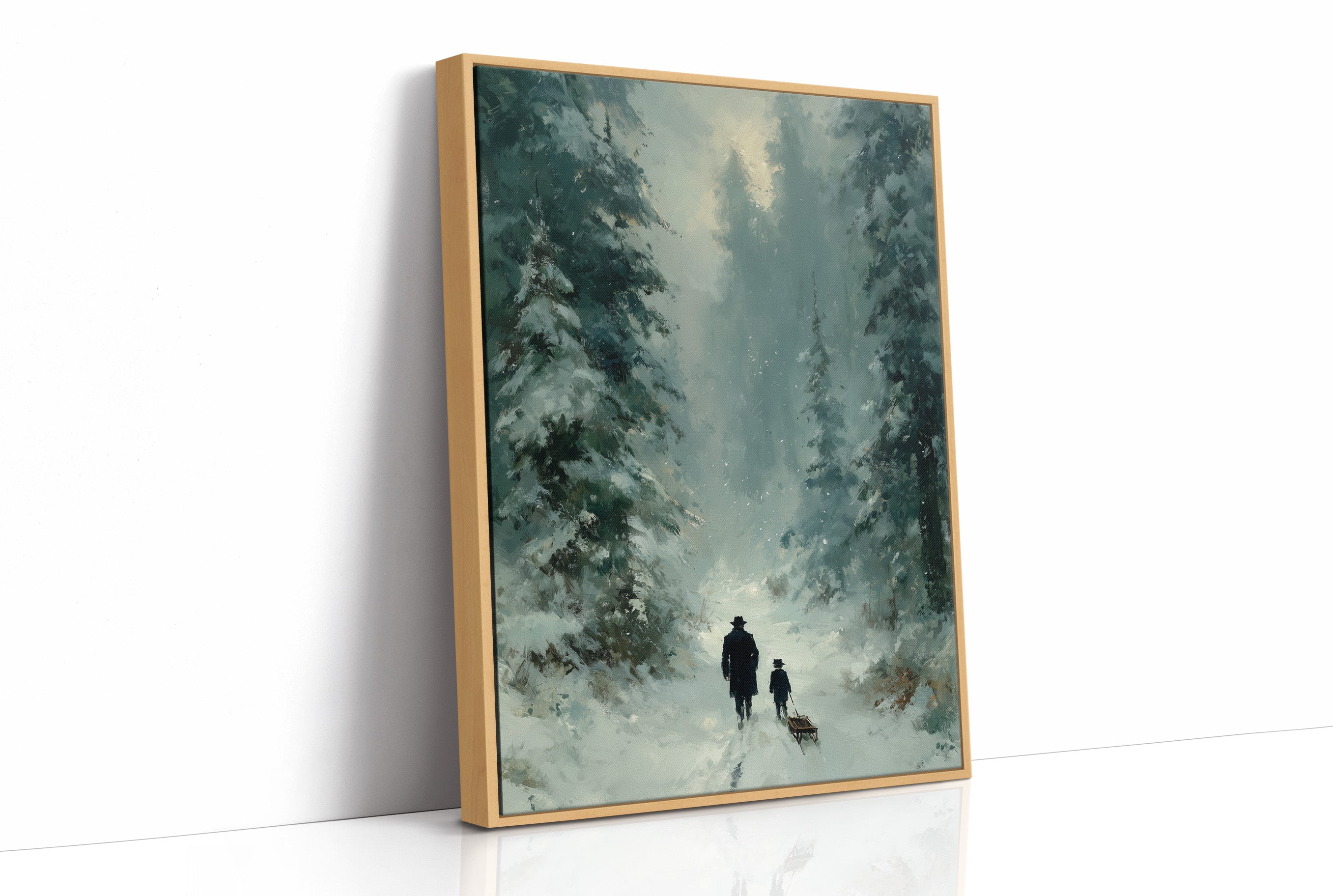 Father, Son, and a Sled