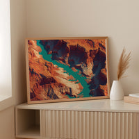 Turquoise Rivers Carve Ancient Stone