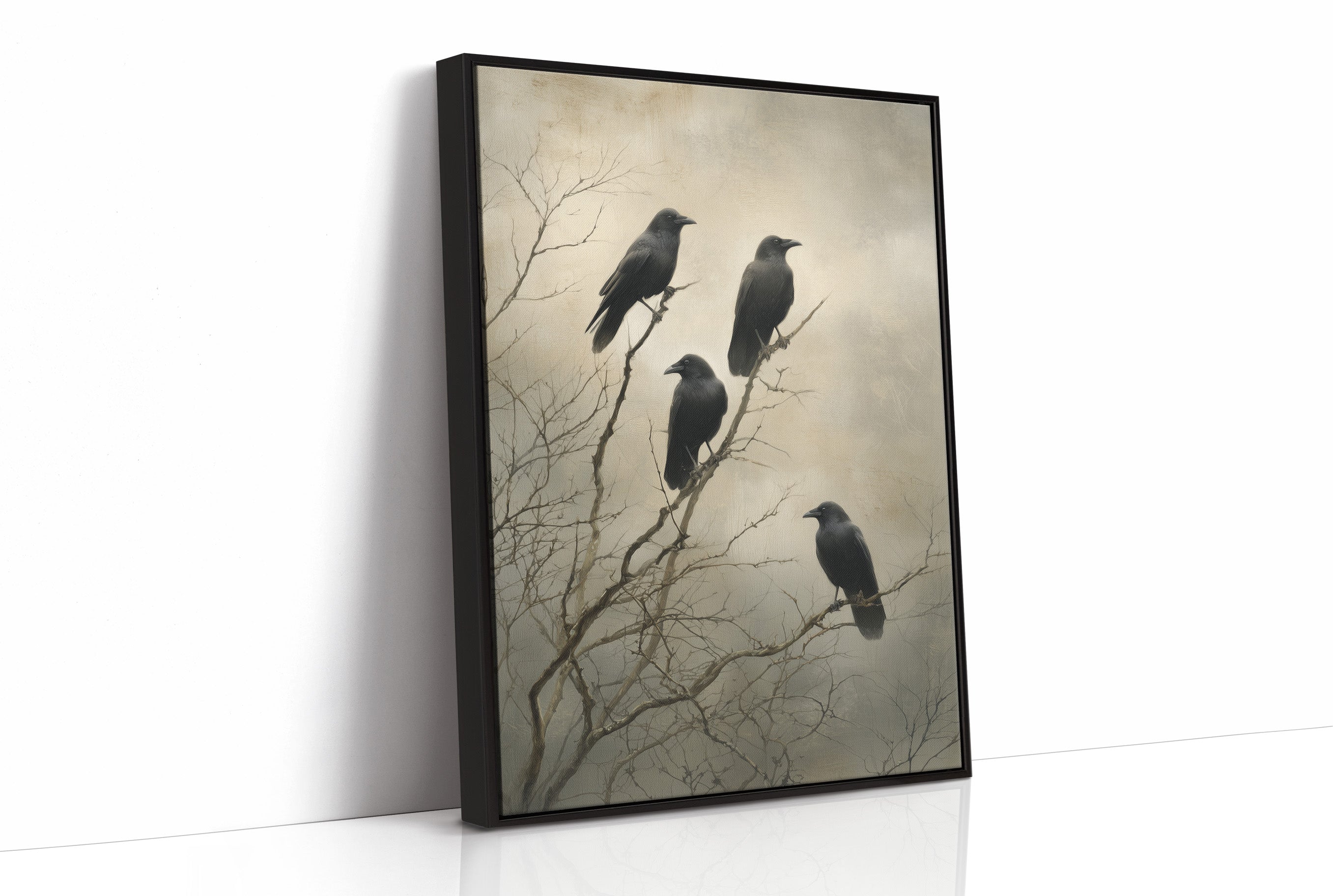Ravens Hold The Barren Branch