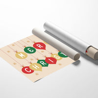 Ornaments Spell Holiday Cheer