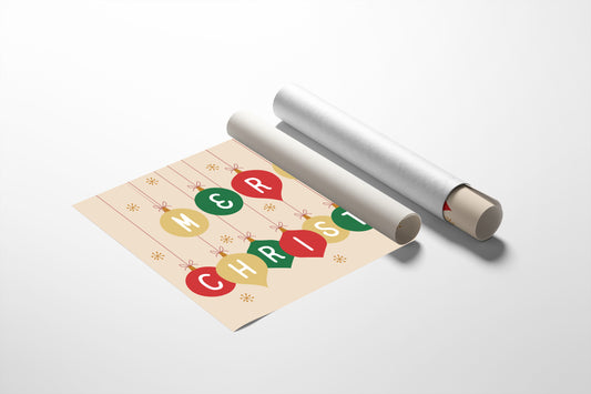 Ornaments Spell Holiday Cheer