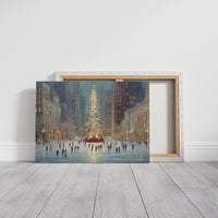 Winter Skaters Circle Manhattan's Heart