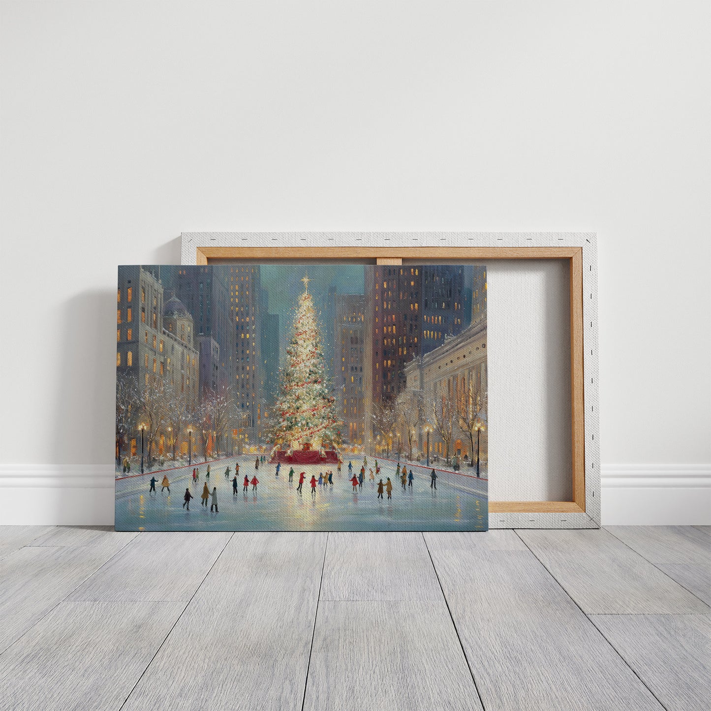 Winter Skaters Circle Manhattan's Heart