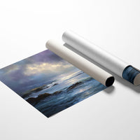 Light Breaks Through Ocean Storm