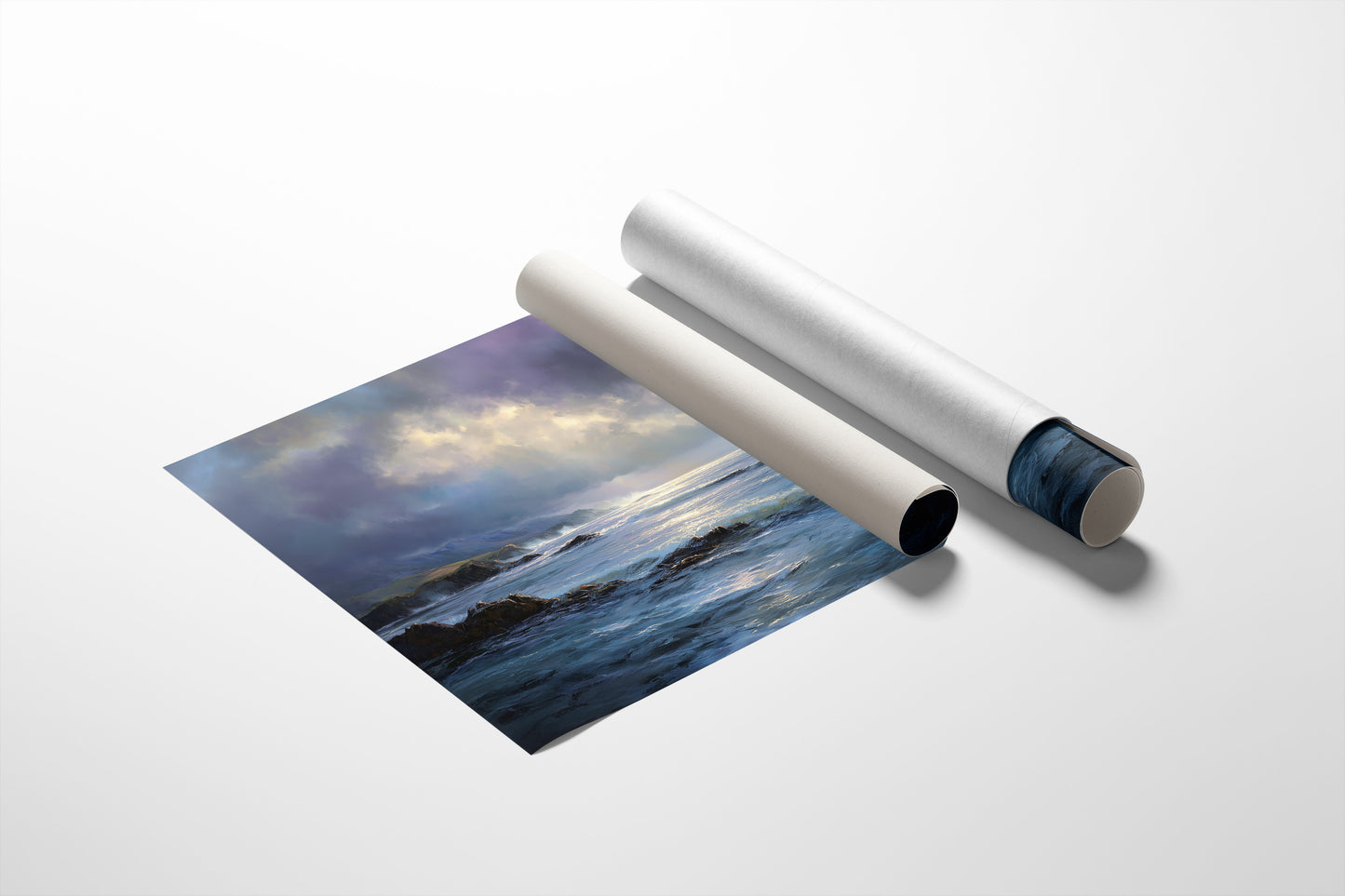 Light Breaks Through Ocean Storm