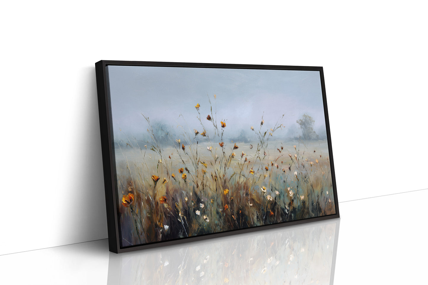 Wildflowers in the Morning Mist