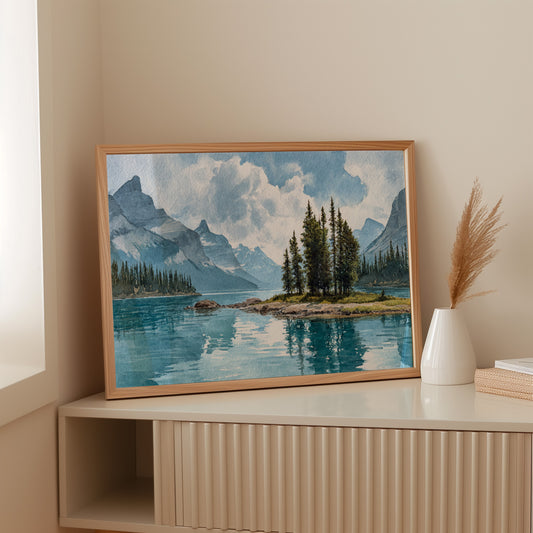 Alpine Waters Mirror Mountain Dreams