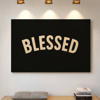Blessed Minimalist Arch Text Print